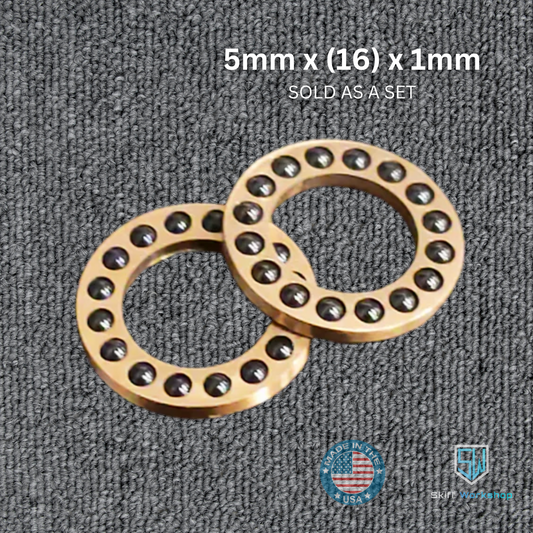 Cage Bearings - Pivot: 5mm<br>Ceramic Bearings: 1mm (16 ball)