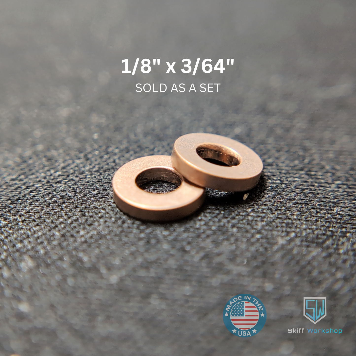 Thick Washers - 1/8" x 3/64" (4 Washers)